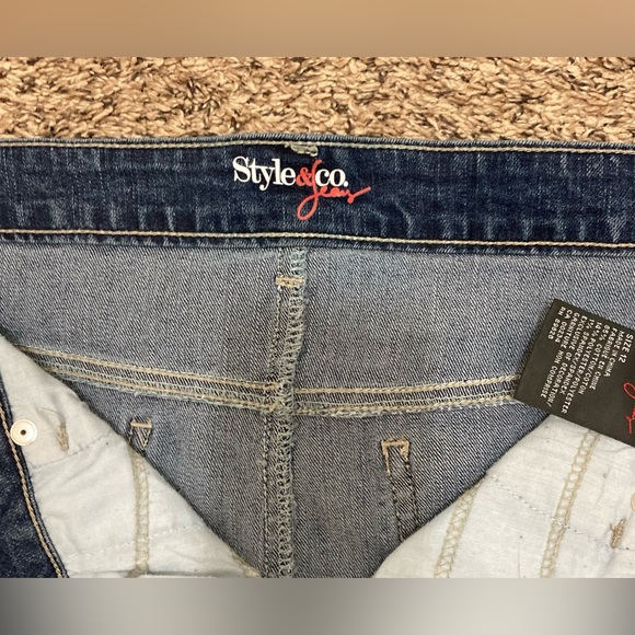 🌷Style & Co Denim Skirt 12 EUC - Picture 5 of 6